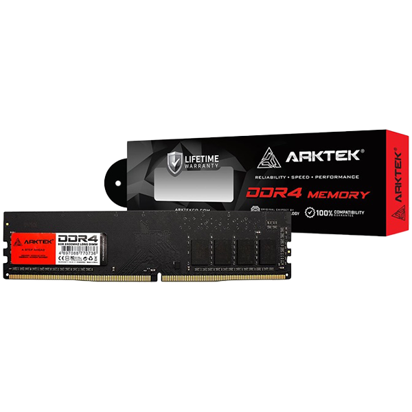 Arktek Memory 8GB DDR4 PC-2400 DIMM RAM Module for PC