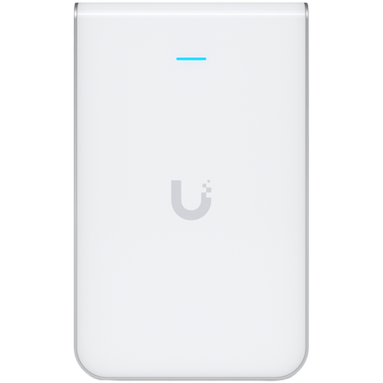 UBIQUITI In-Wall HD; WiFi 5; 6 spatial streams; 90 m² (1,000 ft²) coverage; 200+ connected devices; Powered using PoE/PoE+; (4) GbE ports with (1) PoE output; GbE uplink.