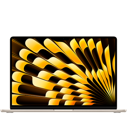 15-inch MacBook Air: Apple M3 chip with 8-core CPU and 10-core GPU, 16GB, 512GB SSD - Starlight,Model A3114