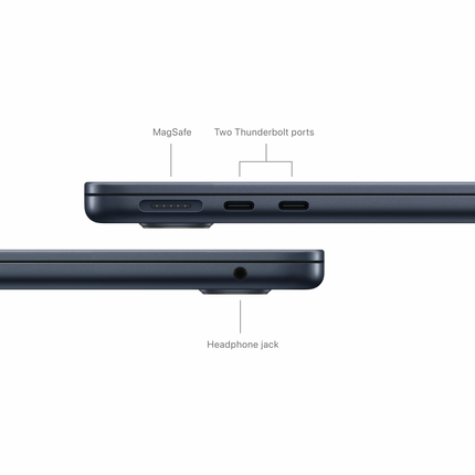 13-inch MacBook Air: Apple M3 chip with 8-core CPU and 10-core GPU, 16GB, 512GB SSD - Midnight,Model A3113