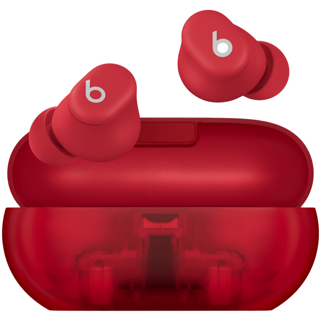 Beats Solo Buds - True Wireless Earbuds - Transparent Red, Model A3151 A3150 A3152