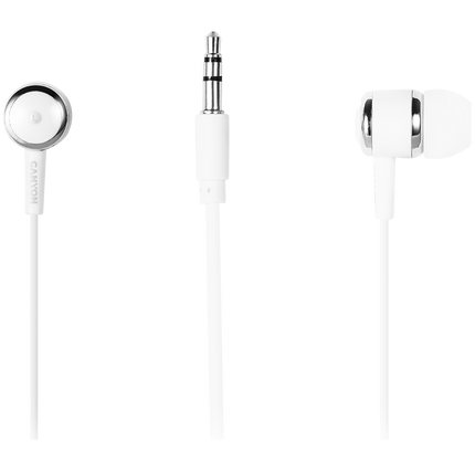 CANYON headphones EPM-01 Mic 1.2m White