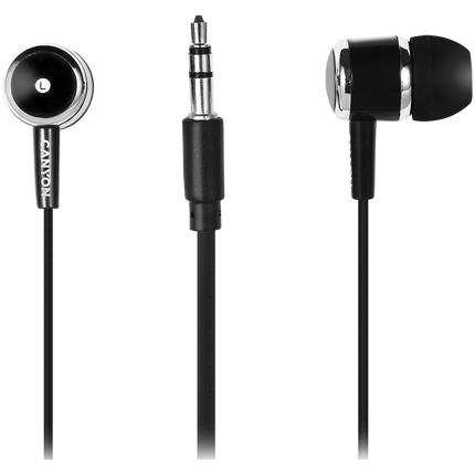 CANYON headphones EPM-01 Mic 1.2m Black