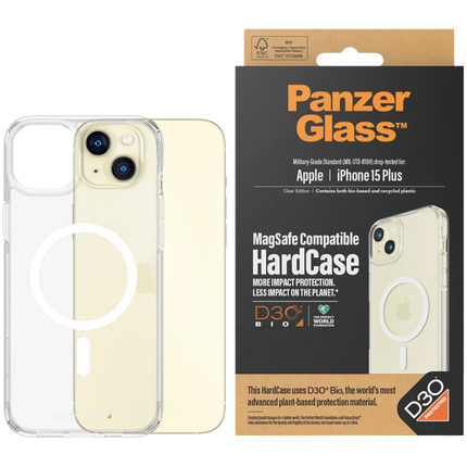 PanzerGlass HardCase MagSafe Compatible with D3O iPhone 15 Plus