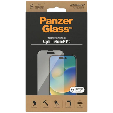PanzerGlass Screen Protector Apple iPhone 14 Pro | Classic Fit