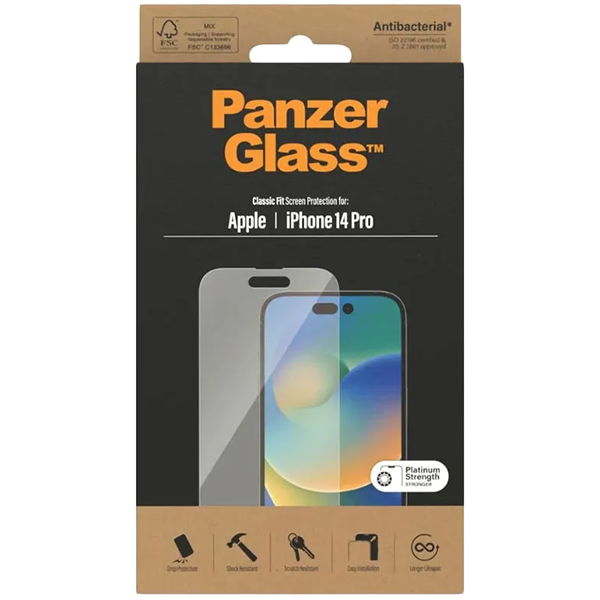 PanzerGlass Screen Protector Apple iPhone 14 Pro | Classic Fit