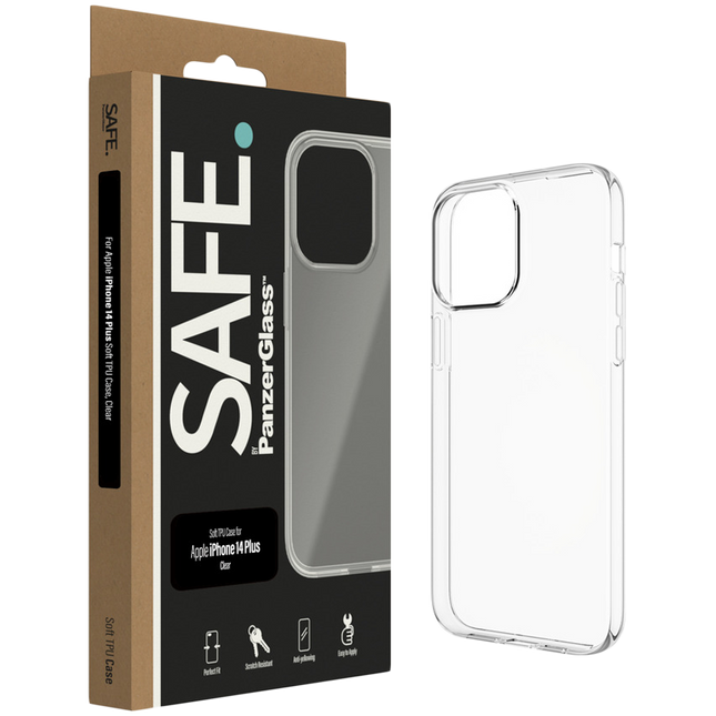 SAFE. by PanzerGlass TPU Case Apple iPhone 14 Plus | Transparent