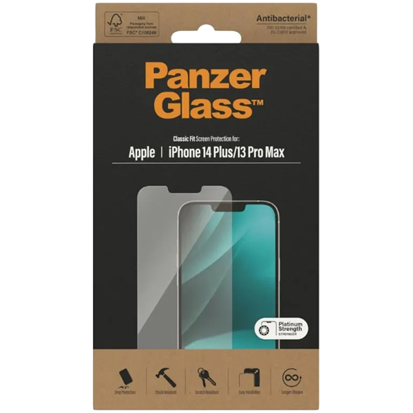 PanzerGlass Screen Protector Apple iPhone 14 Plus | 13 Pro Max | Classic Fit
