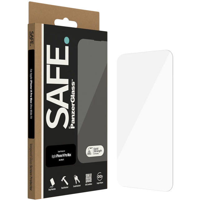 SAFE. by PanzerGlass Screen Protector Apple iPhone 14 Pro Max | Ultra-Wide Fit