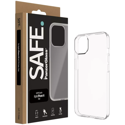SAFE. by PanzerGlass TPU Case Apple iPhone 14 | 13 | Transparent