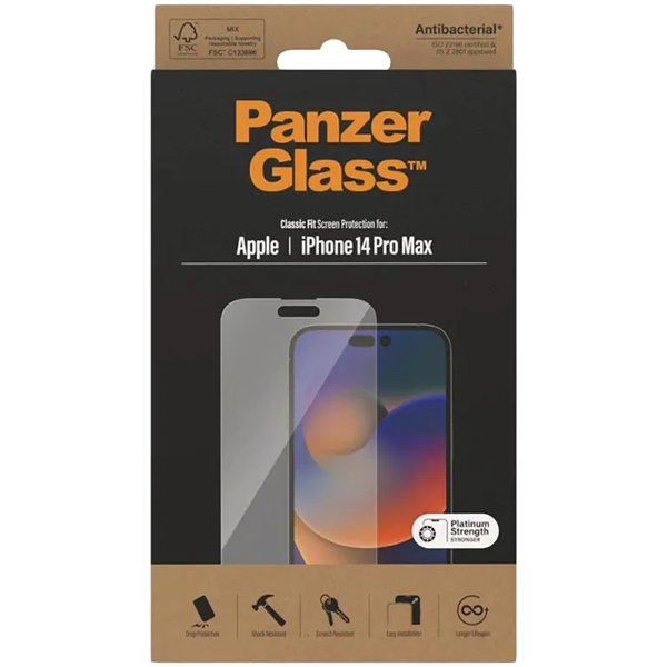 PanzerGlass Screen Protector Apple iPhone 14 Pro Max | Classic Fit