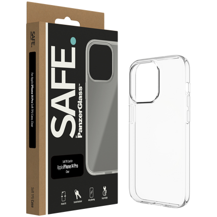 SAFE. by PanzerGlass TPU Case Apple iPhone 14 Pro | Transparent