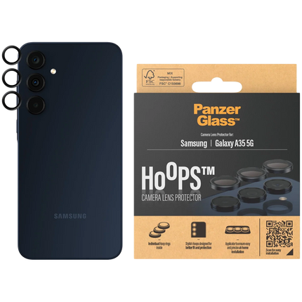 PanzerGlass Hoops Camera Lens Protector Samsung Galaxy New A34 5G | Black