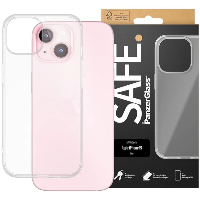 SAFE. by PanzerGlass TPU Case iPhone 15