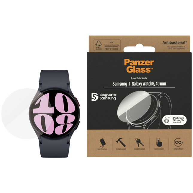 PanzerGlass Screen Protector Samsung Galaxy Watch 6 | 40mm