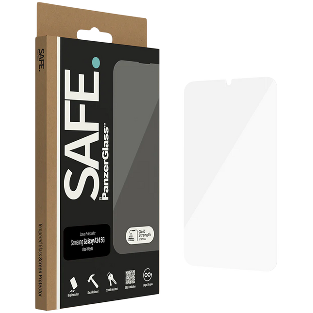 SAFE. by PanzerGlass Screen Protector Samsung Galaxy A34 5G | Ultra-Wide Fit