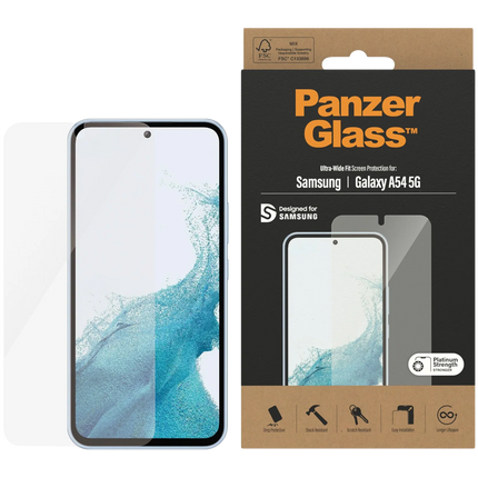 PanzerGlass Screen Protector Samsung Galaxy A54 5G | Ultra-Wide Fit