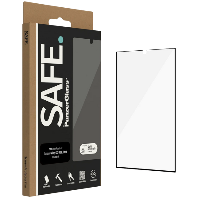SAFE. by PanzerGlass Screen Protector Samsung Galaxy S23 Ultra | Ultra-Wide Fit