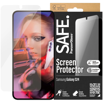 SAFE. by PanzerGlass Screen Protector Samsung Galaxy S24 Ultra-Wide Fit w. EasyAligner