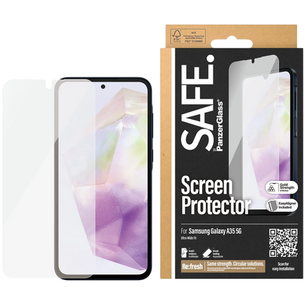 SAFE. by PanzerGlass Screen Protector Samsung Galaxy New A34 5G | Ultra-Wide Fit