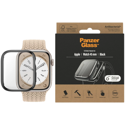 PanzerGlass Full Body Apple Watch 45mm Black AB