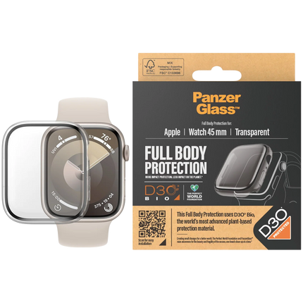 PanzerGlass FullBody with D3O for Apple Watch 45mm Clear
