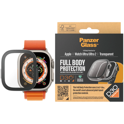 PanzerGlass FullBody with D3O for Apple Watch Ultra/Ultra 2 Clear