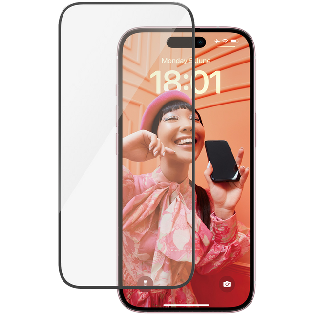 PanzerGlass Screen Protector iPhone 15 | Ultra-Wide Fit w. EasyAligner