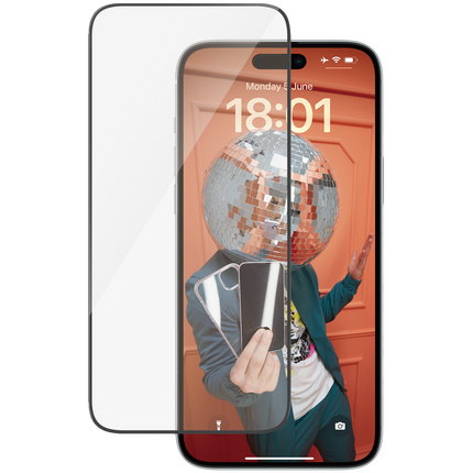 PanzerGlass Screen Protector iPhone 15 Plus | Ultra-Wide Fit w. EasyAligner