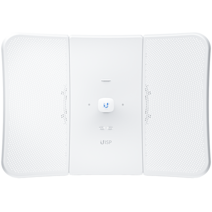 Ubiquiti LTU-XR 5 GHz LTU client that establishes extremely long-distance wireless links with an LTU Rocket serving as its base station.