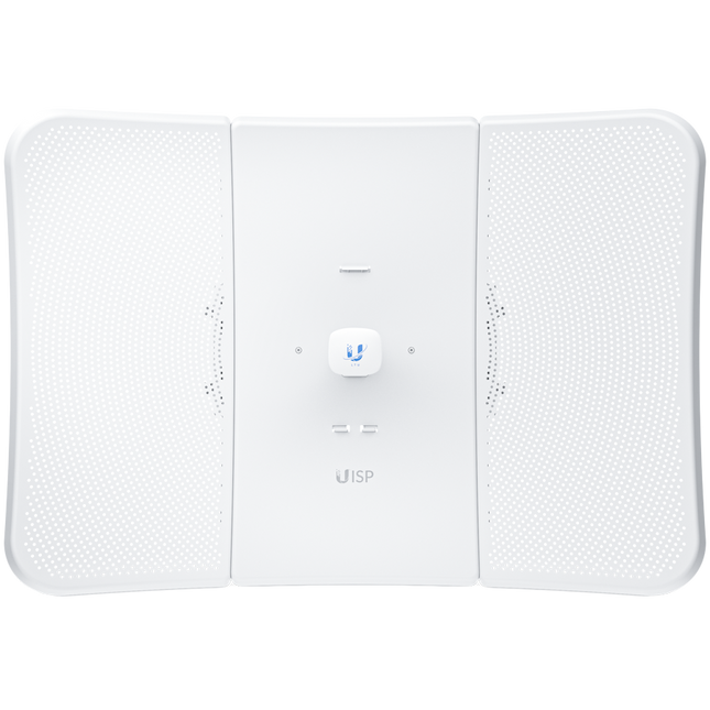 Ubiquiti LTU-XR 5 GHz LTU client that establishes extremely long-distance wireless links with an LTU Rocket serving as its base station.