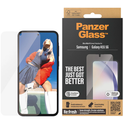 PanzerGlass Samsung Recycled glass for A55 5G UWF wA