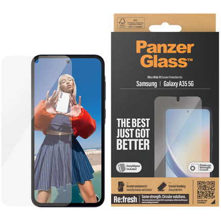 PanzerGlass Samsung Recycled glass for A35 5G UWF wA