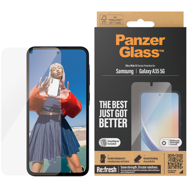PanzerGlass Samsung Recycled glass for A35 5G UWF wA