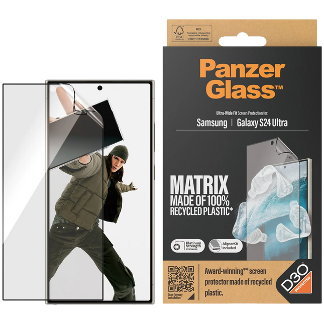 PanzerGlass Samsung Galaxy S24 Ultra rPET with D3O UWF wA