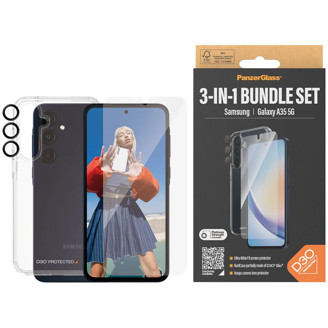 PanzerGlass Samsung Galaxy A35 5G UWF Bundle