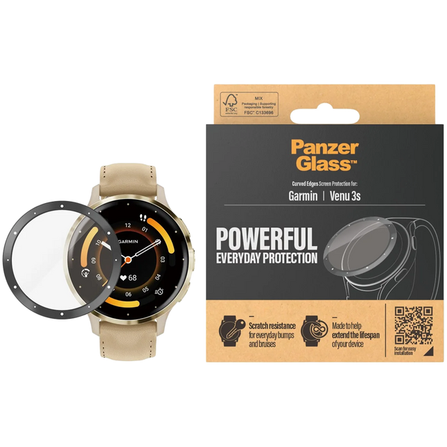 PanzerGlass Garmin Venu 3s, Black AB