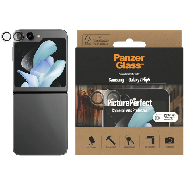 PanzerGlass Camera Protector for Samsung Galaxy Z Flip5 Black