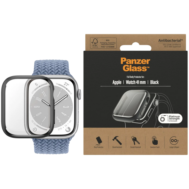 PanzerGlass Full Body Apple Watch 41mm Black AB
