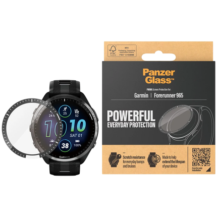 PanzerGlass Garmin Forerunner 965 , Black AB