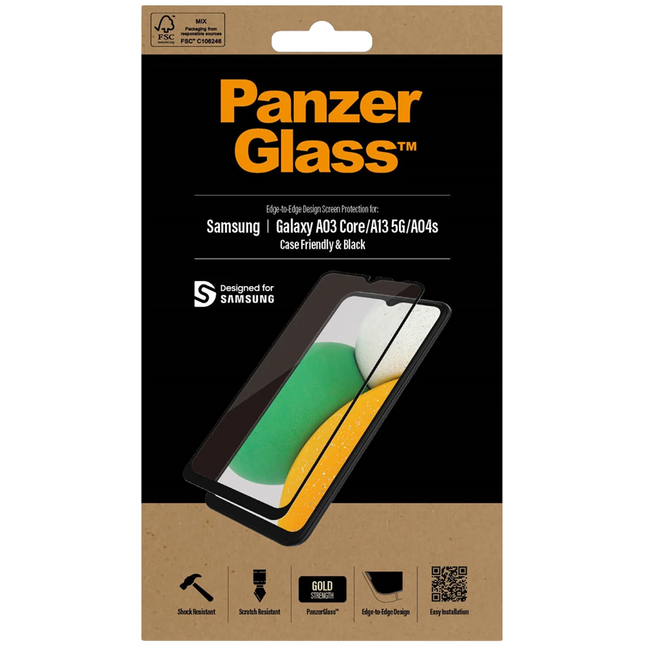 PanzerGlass Samsung Galaxy A03 core/A13 5G/A04s CF, Black