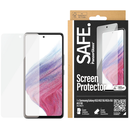 SAFE. by PanzerGlass Screen Protector Samsung Galaxy A52 | A52 5G | A52s 5G | A53 5G | Ultra-Wide F