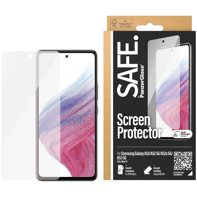 SAFE. by PanzerGlass Screen Protector Samsung Galaxy A52 | A52 5G | A52s 5G | A53 5G | Ultra-Wide F