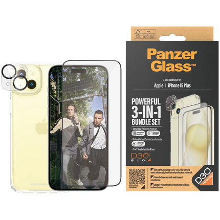 PanzerGlass 3-in-1 Pack iPhone 15 Plus