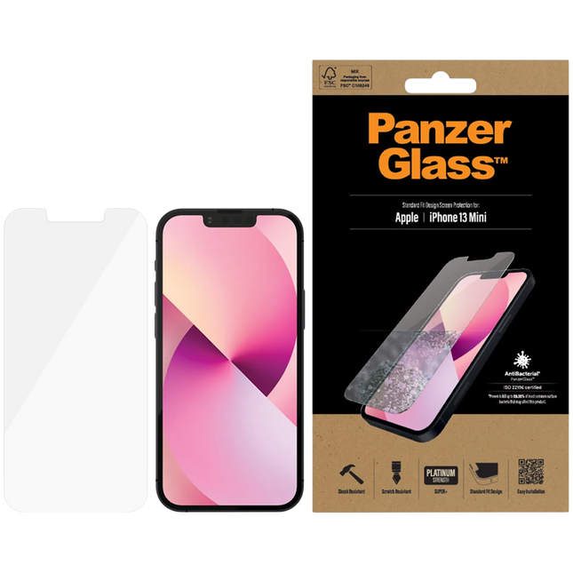 PanzerGlass Screen Protector Apple iPhone 13 Mini | Standard Fit