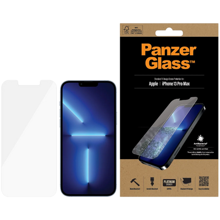 PanzerGlass Screen Protector Apple iPhone 13 Pro Max | Standard Fit