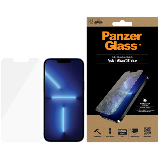 PanzerGlass Screen Protector Apple iPhone 13 Pro Max | Standard Fit