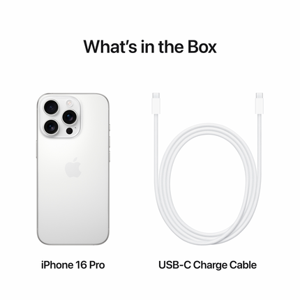 iPhone 16 Pro 1TB White Titanium,Model A3293