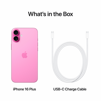 iPhone 16 Plus 128GB Pink,Model A3290