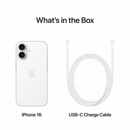 iPhone 16 256GB White,Model A3287